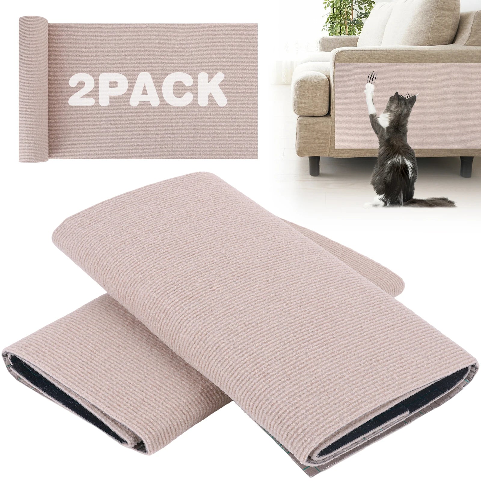 2Pcs Cat Scratching Furniture Protector-Trimmable